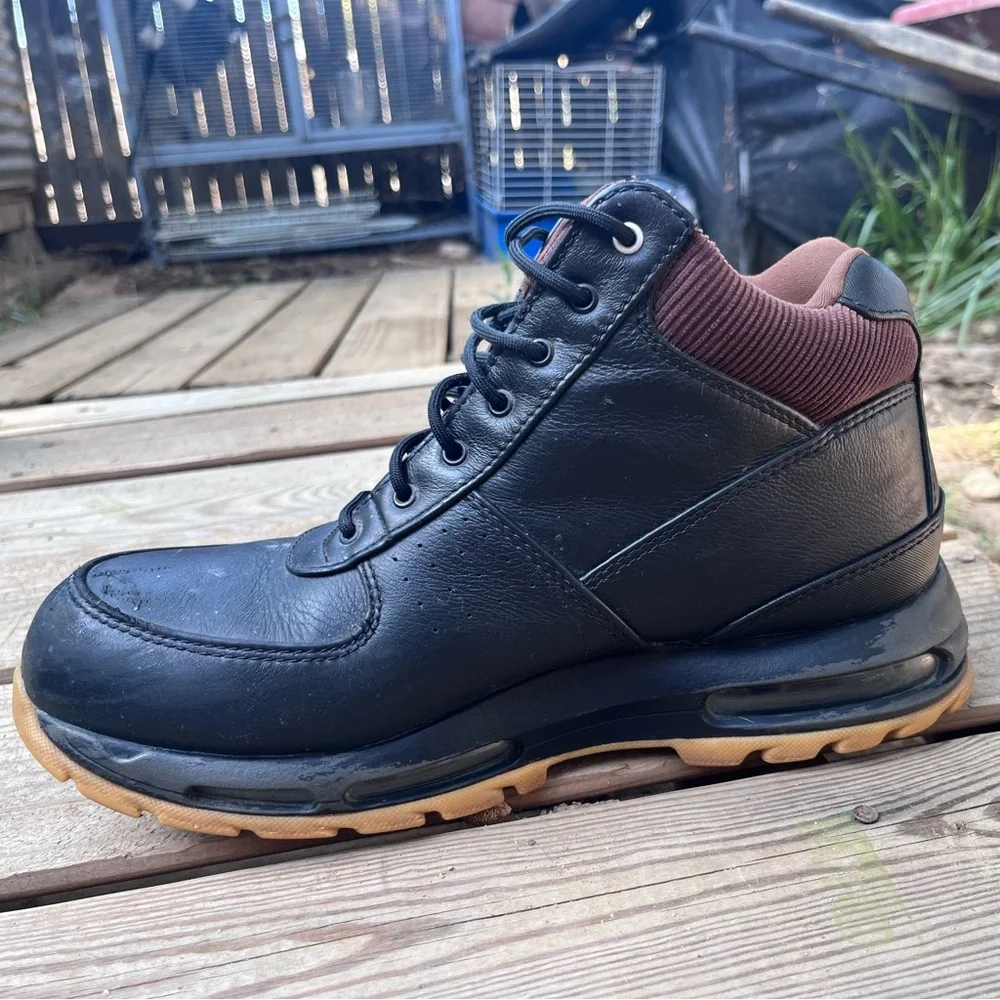 Nike Air Max Goadome SE 2021 Black/Brown ACG Leather Boots men’s sz 11 - Picture 6 of 13